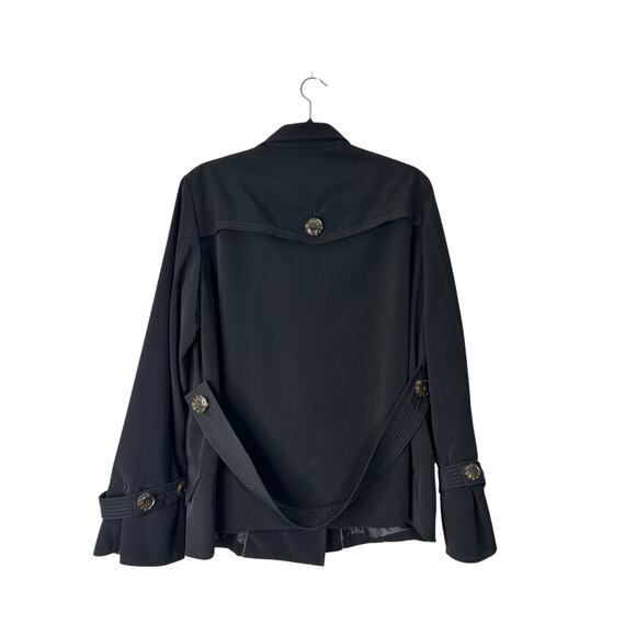 Croft and Barrow Coat Womens Size M Black Double Breasted Peacoat Winter Casual - Picture 4 of 12